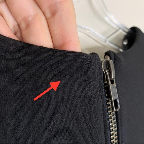 NEW Reformation Evita Midi Dress (Sz 0) Cut-Out Stretch Ponte Black - Picture 9 of 13